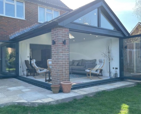 Bifold-Doors-for-home-extensions Bifold doors for extensions fitted by Faron Home Improvements
